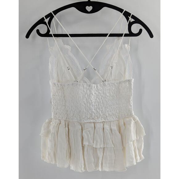 Free People White Camisole Top Adella - Picture 6 of 10